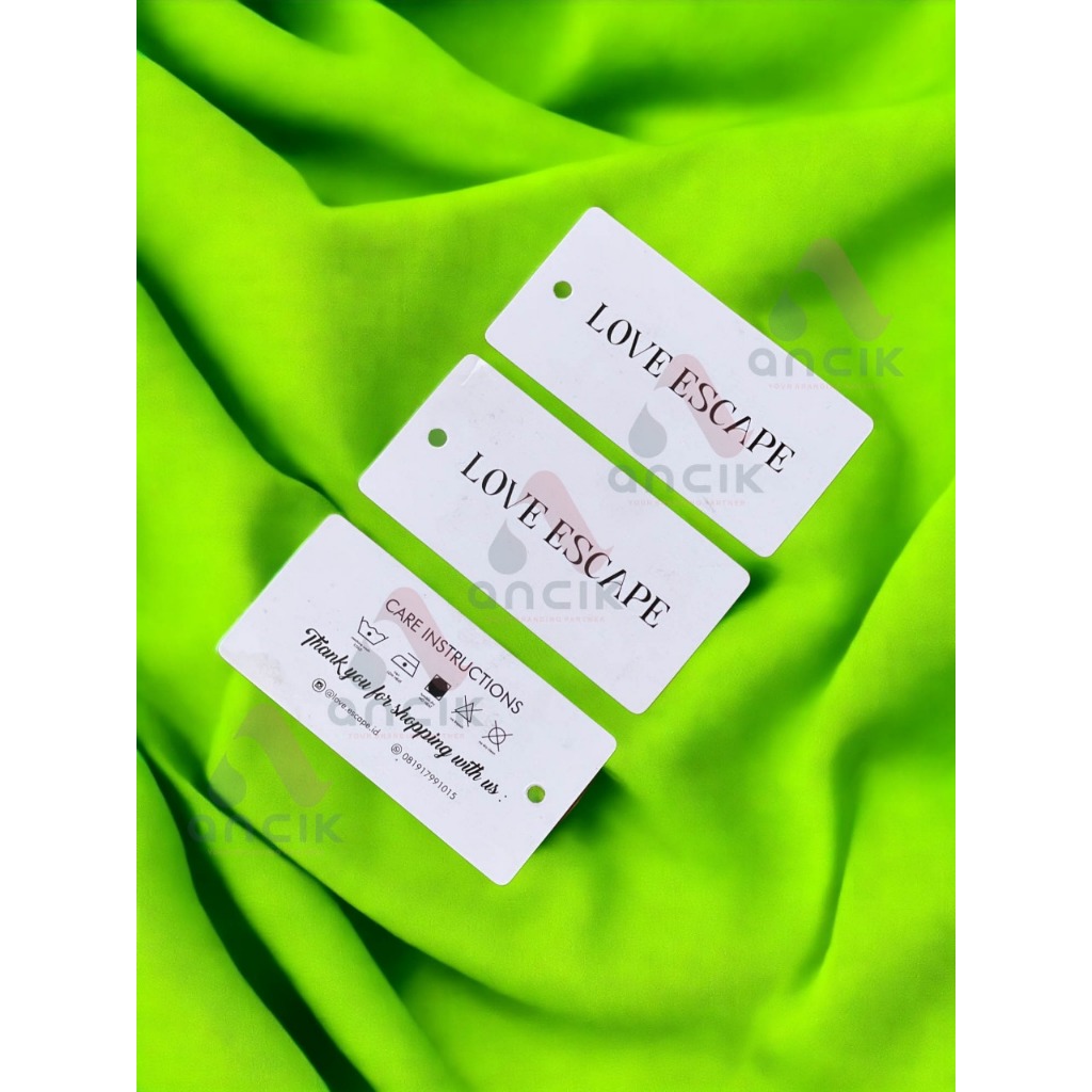 

HANGTAG ART PAPER 310 GSM,HANGTAG TIPIS,HANGTAG BAJU, MINIMAL 6000pcs/500lusin