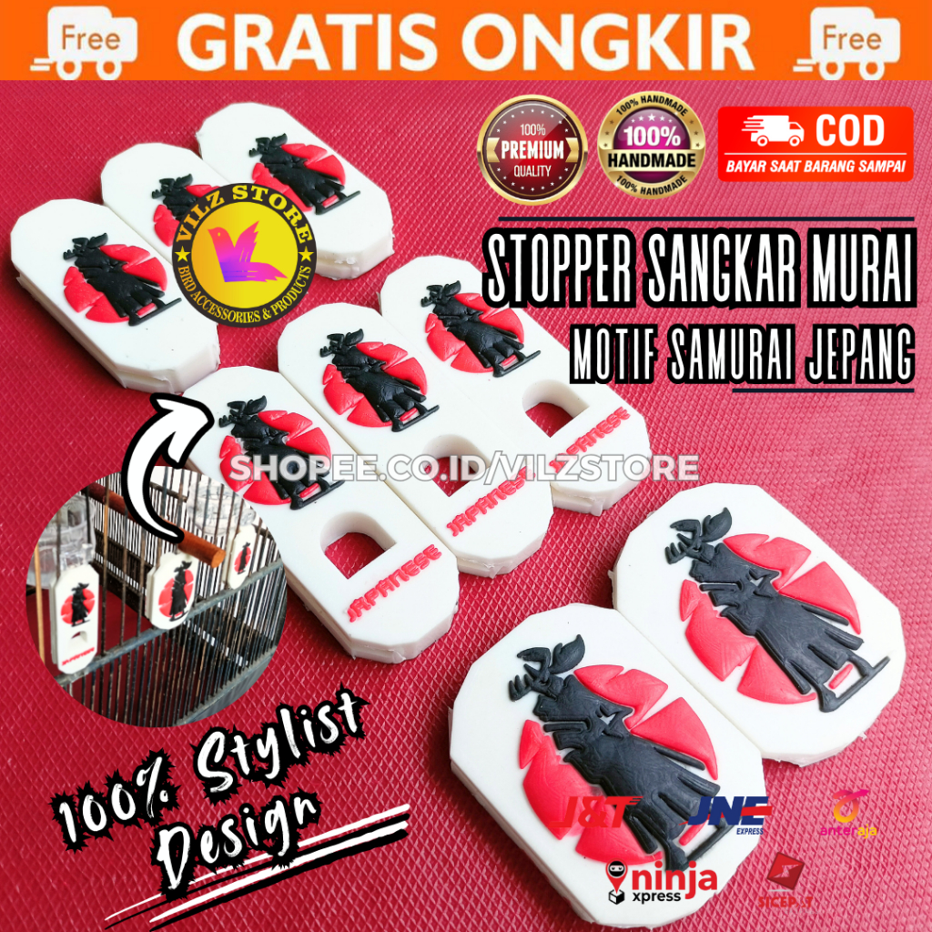 Stopper Stoper Sangkar Burung Murai Batu Kotak Kosan Lovebird Pleci Konin Aksesoris Stopper Karet