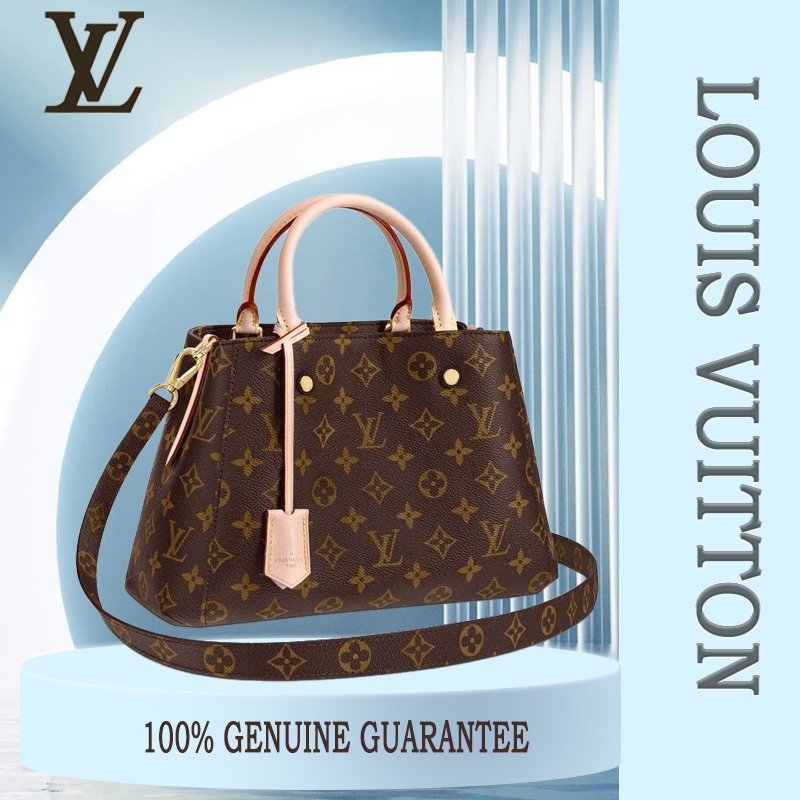 Louis Vuitton Montaigne BB Ransel Wanita Tas Pinggang Tote Bag,lv shoulder bag,tas louis vuitton asl