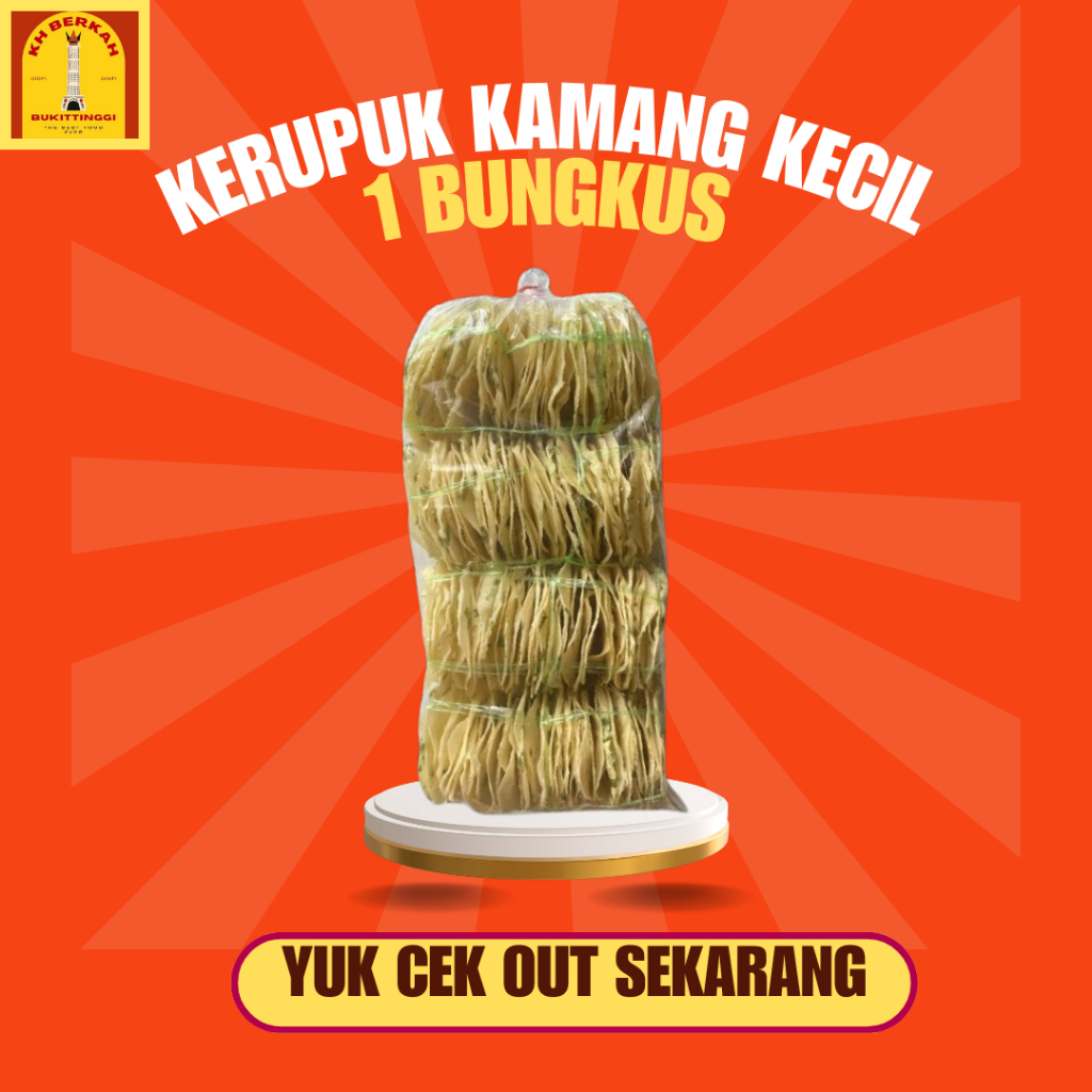 

PAKET 1 BUNGKUS KERUPUK KAMANG KECIL KHAS BUKITTINGGI