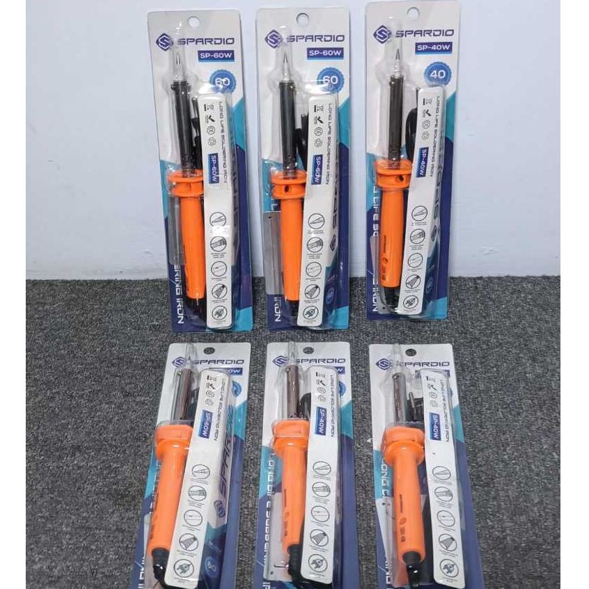 Solder Listrik Spardio 40 dan 60 Watt - Ujung Kristal Besar dan Tajam