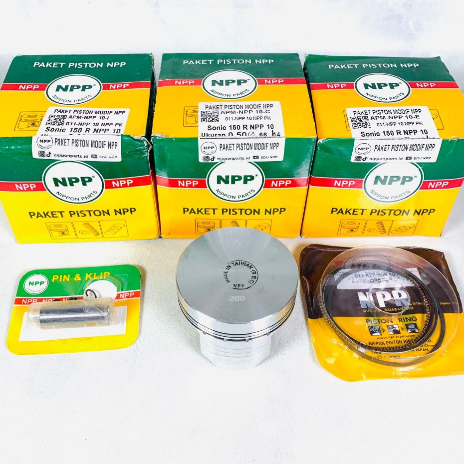 PISTON SONIC 150 R 65.5 66 66.5 67 67.5 PIN 14 NPP CUSTOME DOME 65.5 66 66.5 67 67.5 NPP 10 RACING A