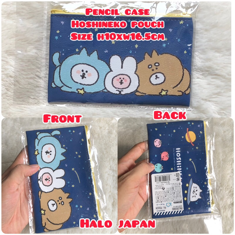 

pencil case tempat pencil alat tulis pouch serbaguna hoshineko original japan