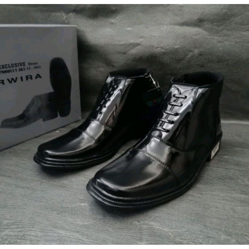 sepatu pdh pria merk AR EXCLUSIVE perwira /sepatu pdh pria
