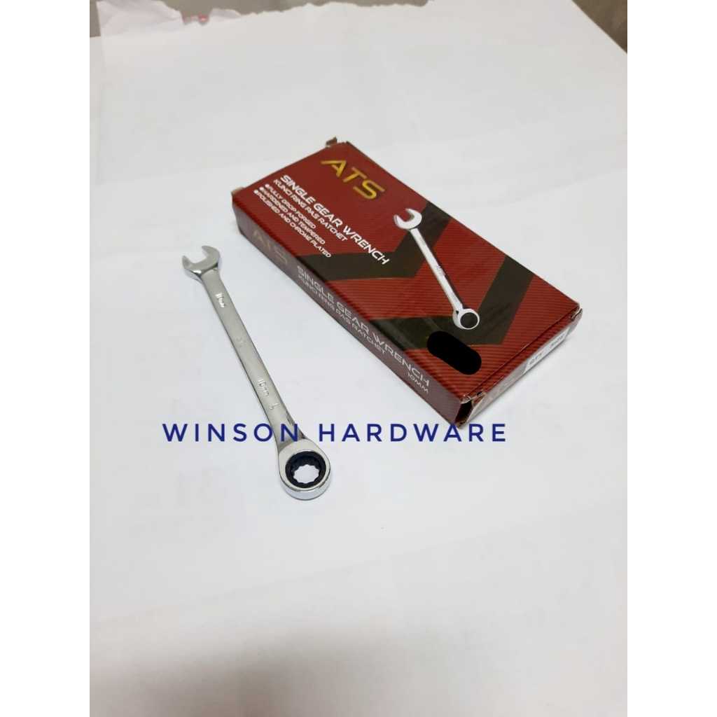 Kunci Ring Pas Ratchet ATS 8 mm CRV - Combination Rachet Kunci Ringpas 8mm