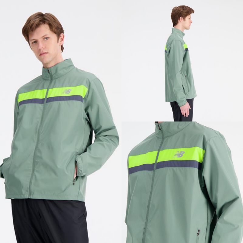 Jaket New NB Accelerate Jacket Men Original 100% BNWT - JAKET RUNNING WINDBREAKERS SPORTSTYLE POLYES