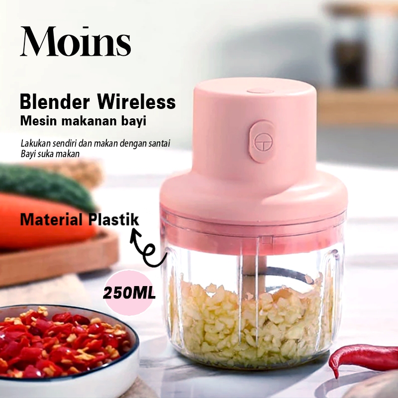 Blender Portabel Elektrik Tanpa Kabel /USB Mini Multifungsi Chopper Bumbu Dapur Praktis/ Blender Mak