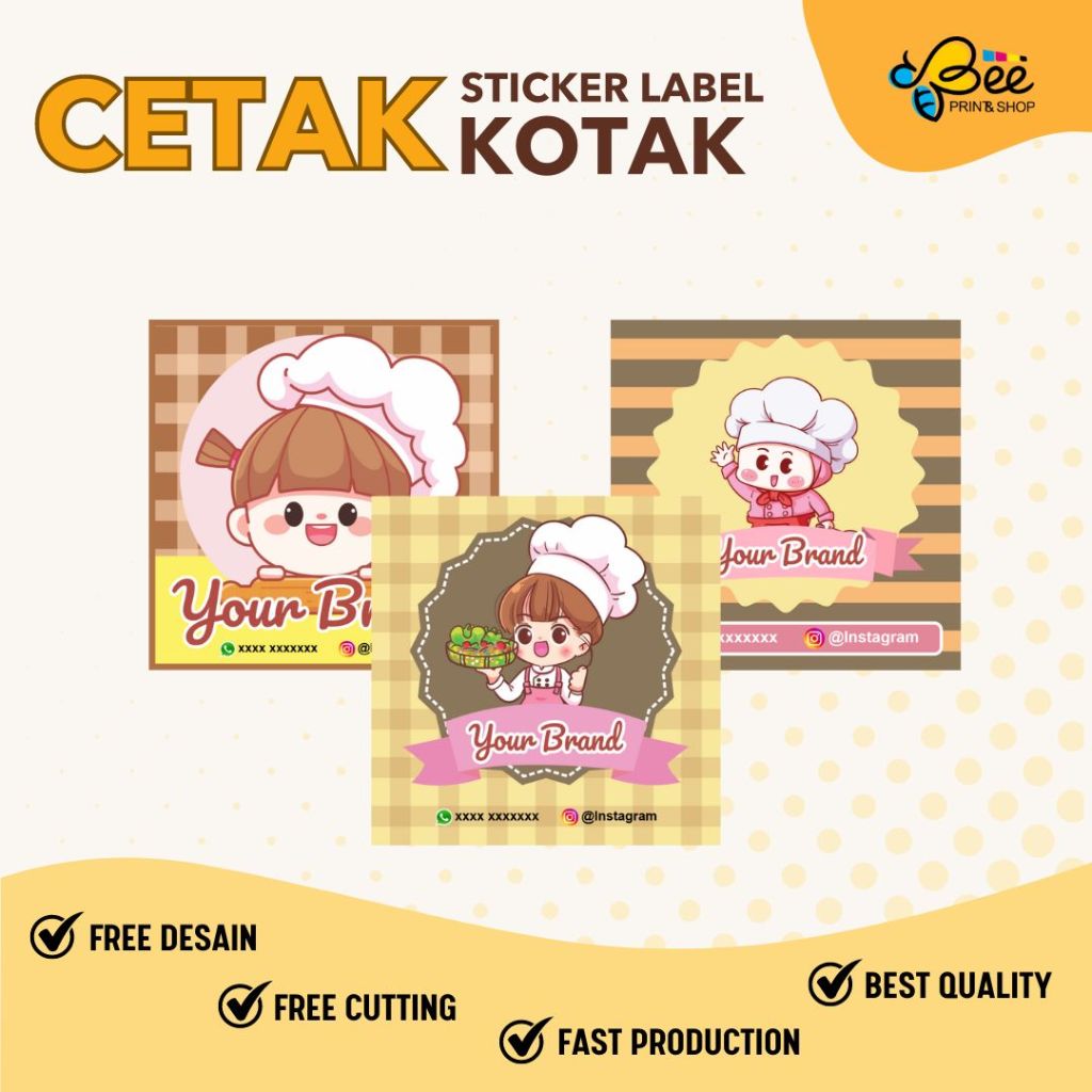 

(ADA MINIMAL ORDER) CETAK STIKER LABEL MAKANAN / BAHAN CHROMO , BONTAK / Cetak Stiker Label Bulat / Cetak Stiker Custom / Stiker Label Logo / FREE CUTTING KISS CUT