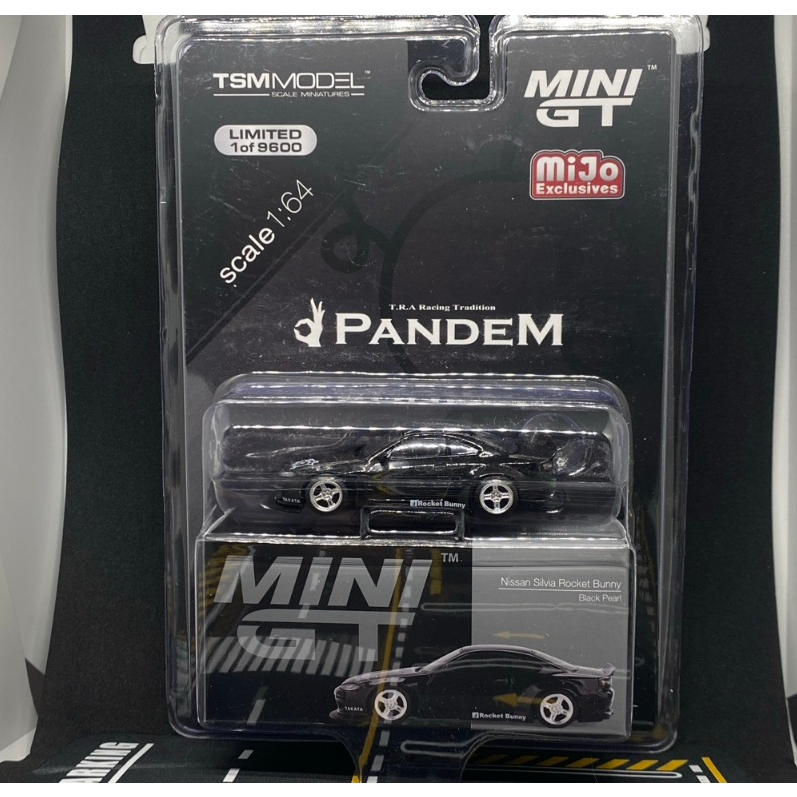 Mini GT Mijo Nissan Silvia Rocket Bunny S15, Black Pearl Limited Edition Blister