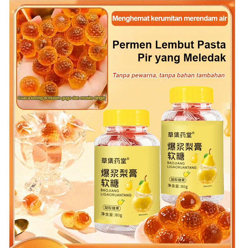 

⚡️Pengiriman Cepat 24 Jam⚡️【】Crystal Candy/Pir Jeli Lunak Aneka Rasa Gummy Fruit Jelly/Pasta Pir Permen Lunak/Candy Jelly Gummies/Menenangkan tenggorokan Bersihkan paru-paru/Tidak ada pembuatan bir