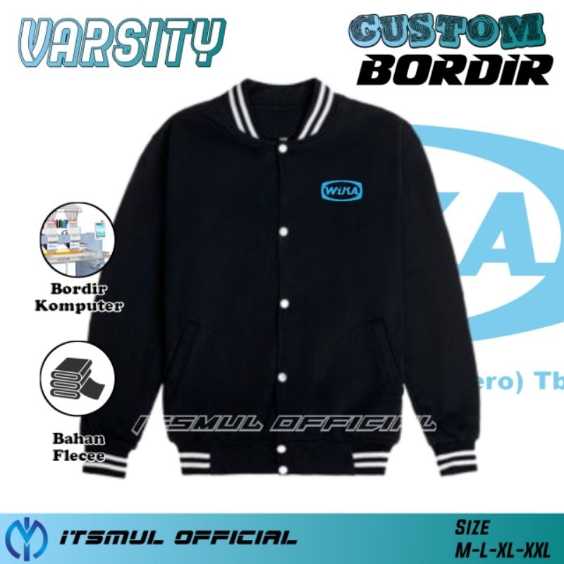 Jaket Varsity WIKA Bordir Custom