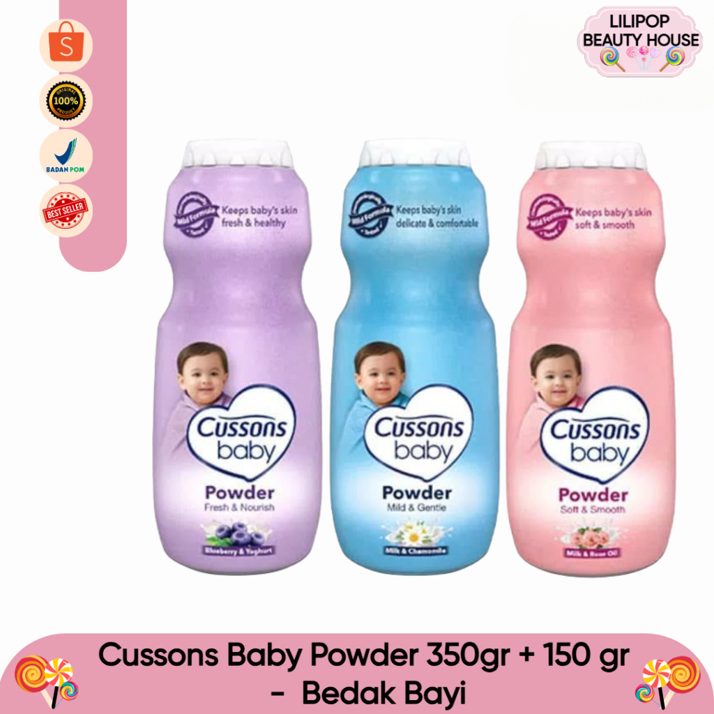 Cussons Baby Powder 350gr + 150 gr -  Bedak Bayi