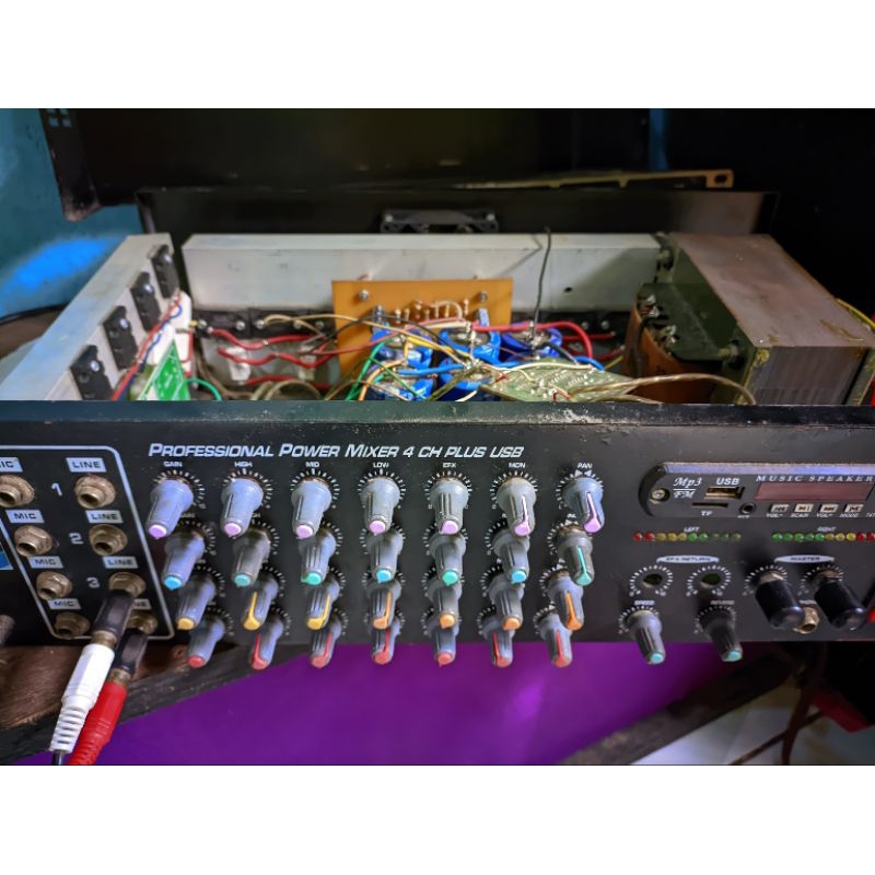 Power 10 Ampere ERA besar ct 45 + mixer 4 ch