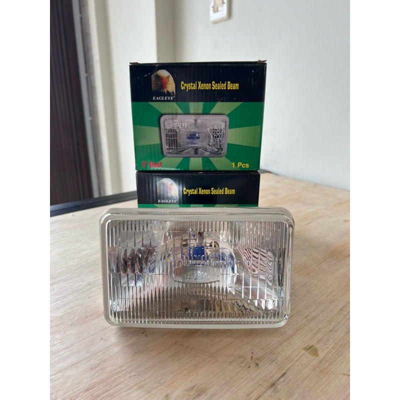 Head Lamp / Crystal Xenon Sealed Beam 6001 Eagleye 5” Kotak 24V 100W
