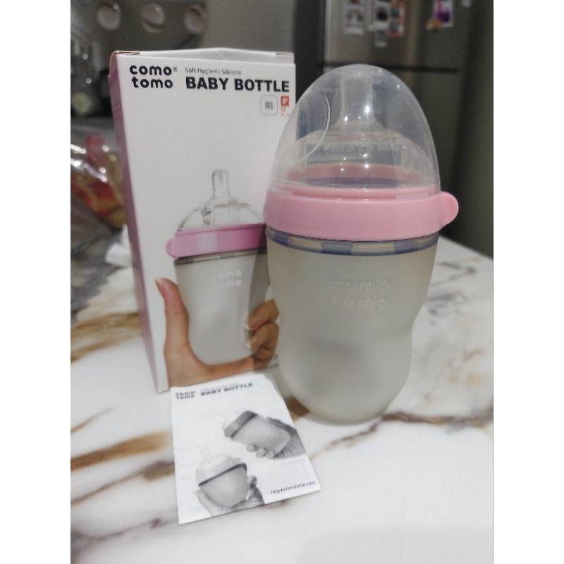ORIGINAL Botol susu bayi Comotomo como tomorrow 250ml 250 ml silikon silicone soft hygienic baby bot