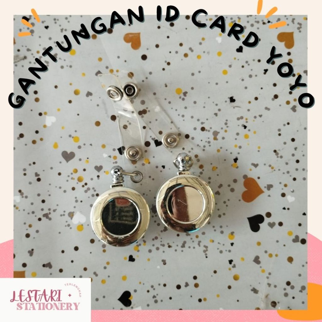 

Gantungan Id card Yoyo Silver | Name tag | Yoyo Name tag | Gantungan name tag | Lestari Stationery