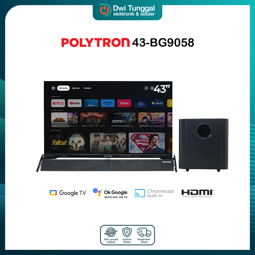Polytron 43BG9058 - 43" Smart TV