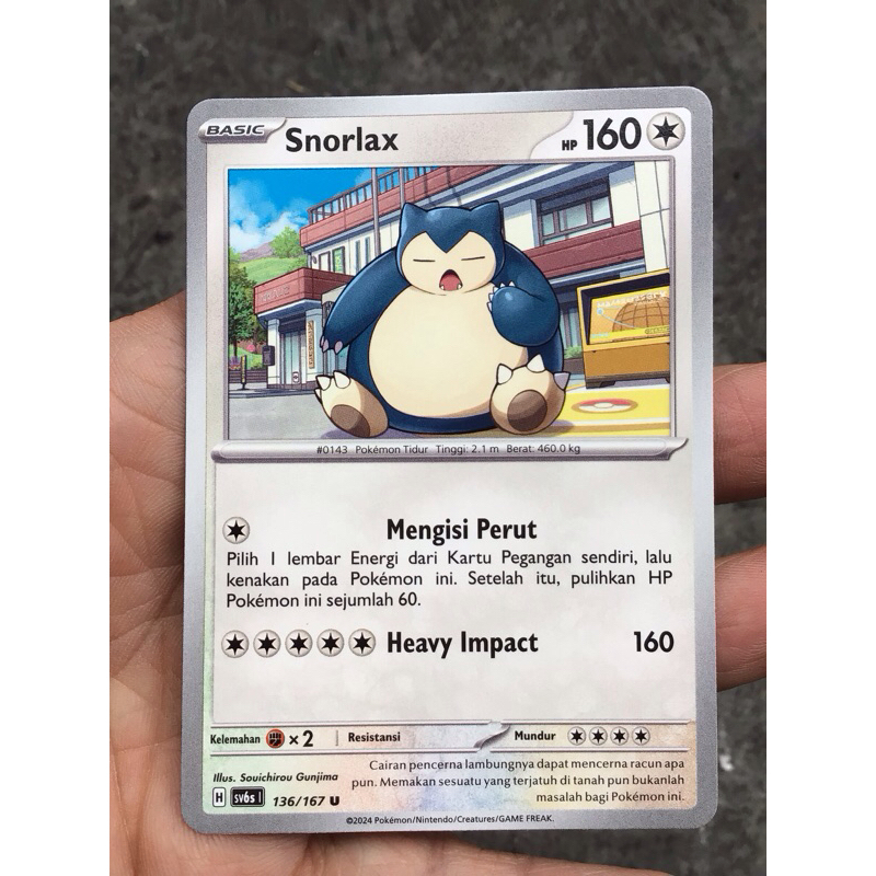 KARTU POKEMON SNORLAX SV6s