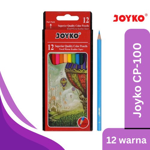 

Pensil Warna Joyko 12 Warna (CP-100 Color Pencil)