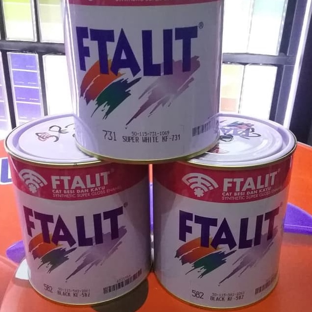 

FANTASTIS Cat Ftalit Cat Minyak Cat Kayu Cat Besi Ftalit Gloss Silver Doff