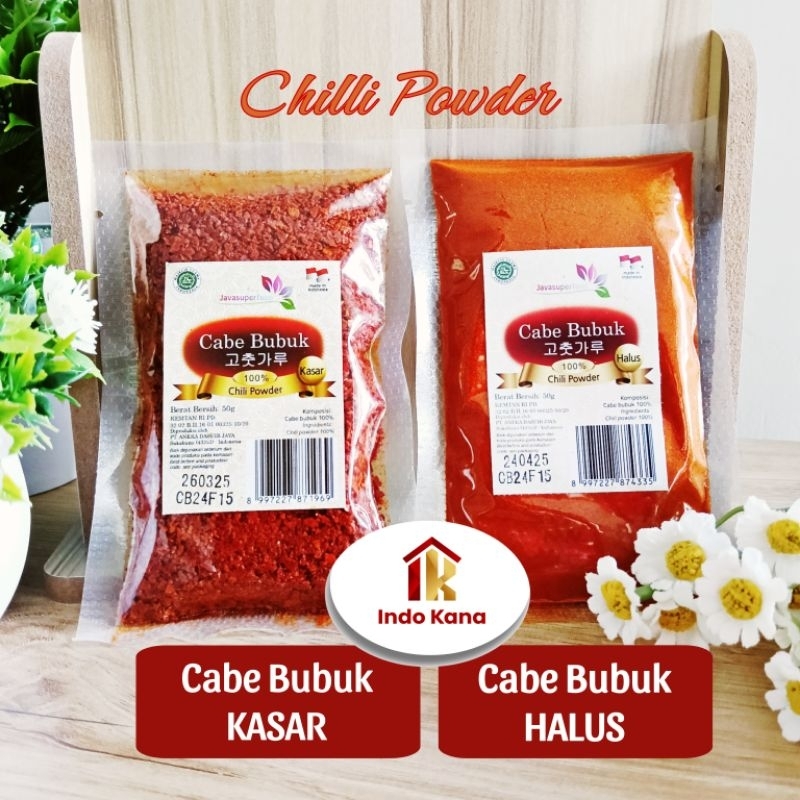 

Gochugaru Bubuk Cabe Halus Kasar Chili Powder Korea 50 gr