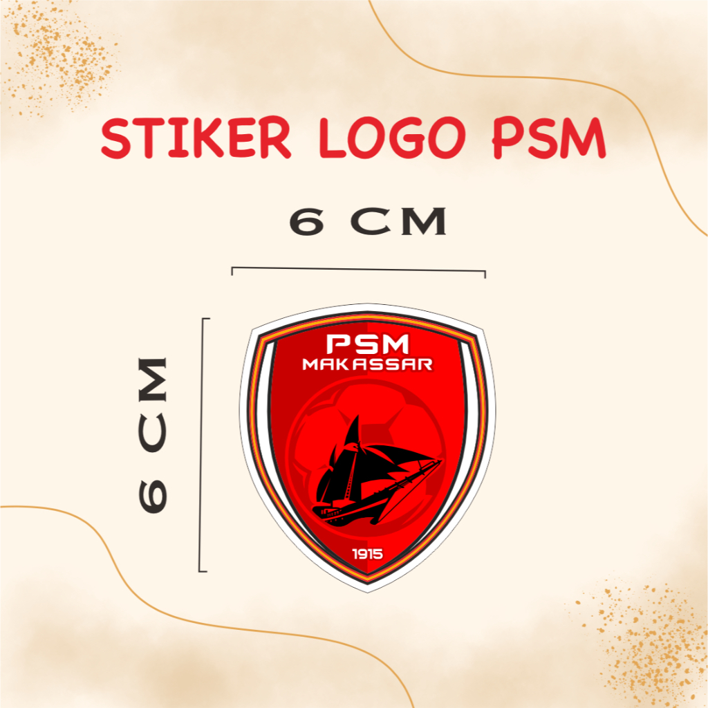 Stiker PSM Makassar Stiker Bola Liga Indonesia Sticker Helm LOGO laptop Handphone Motor Mobil