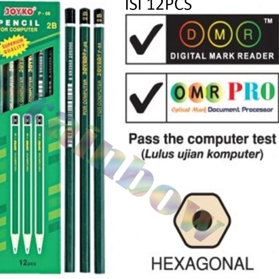

HARGA TERJANGKAU Pensil 2B P88 Hijau 12Pcs Pensil Komputer Pensil UN Pensil Ujian Pensil Murah