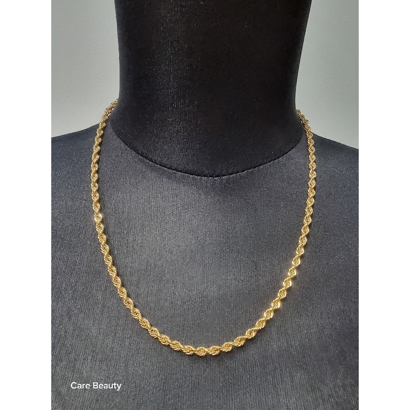 Kalung emas 375% model tambang