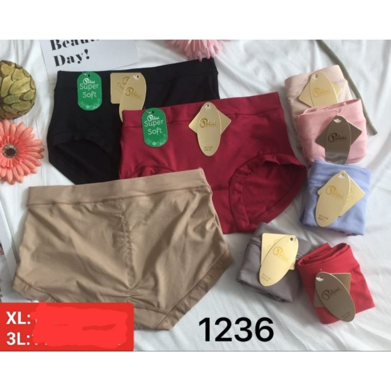 CD CELANA DALAM IMPORT CEWEK KARET LEBAR PEREMPUAN WANITA MELAR ELASTIS polini 1236 ADEM LEMBUT MURA