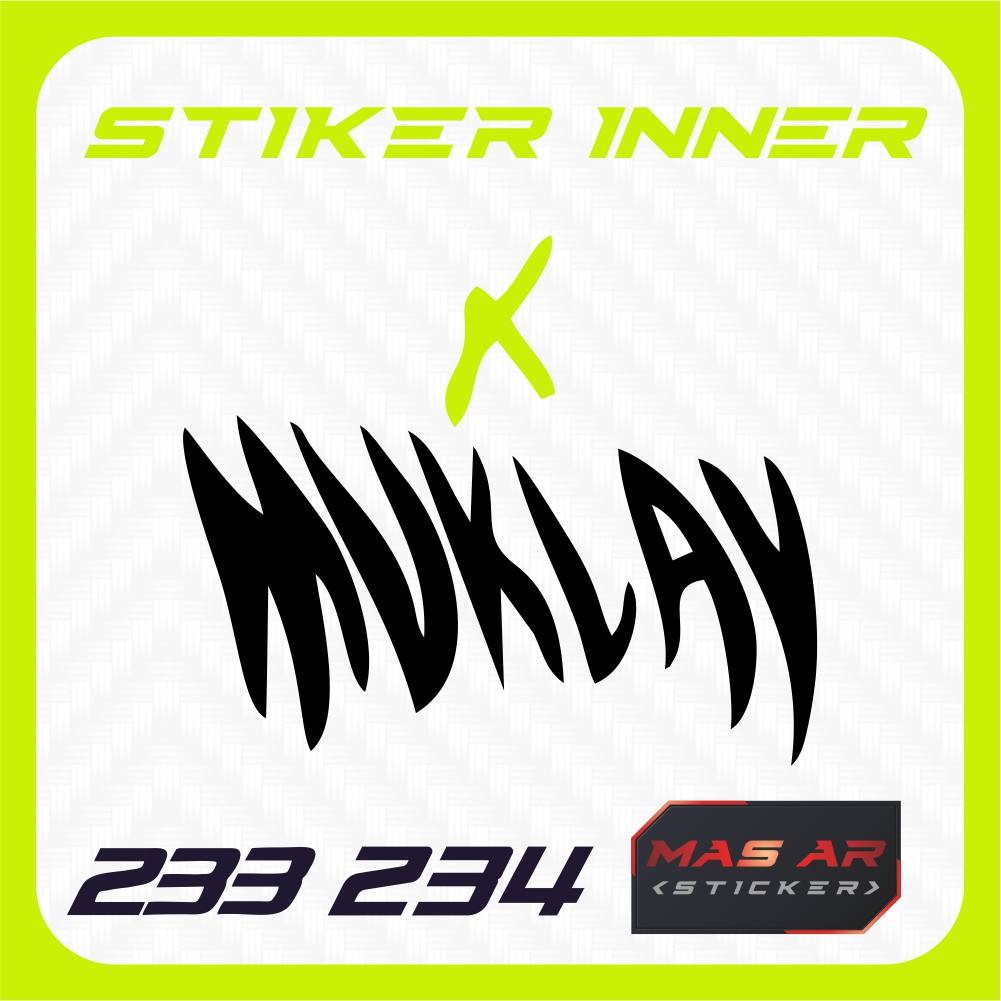 

Stiker Inner Daleman Muklay - R Code 234 & 234