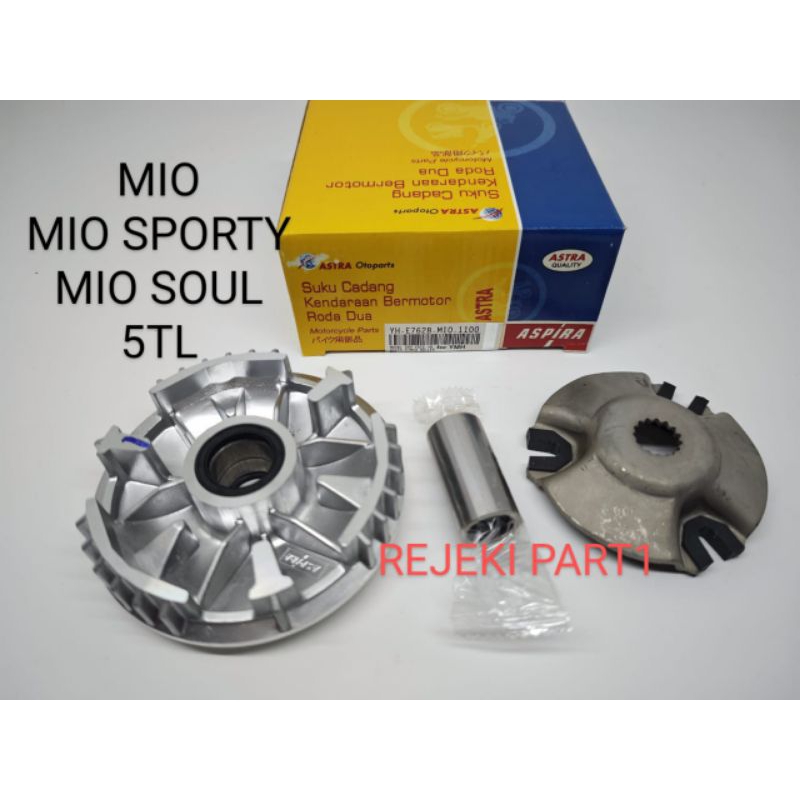 RUMAH ROLLER + PLUS BUSHING MIO / MIO SPORTY / MIO SOUL / 5TL RUMAH ROLLER ROLER SET (ASPIRA)
