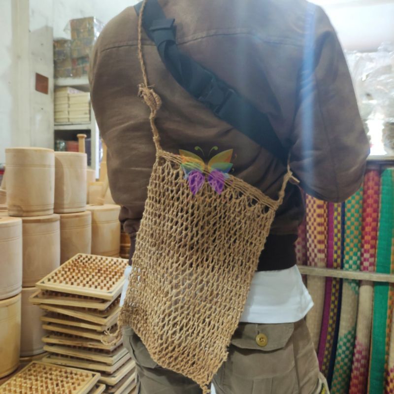 TAS BADUY KULIT KAYU ASLI TAS SLEMPANG BADUY TAS KOJA ALA BADUY TAS TRADISIONAL UNIK