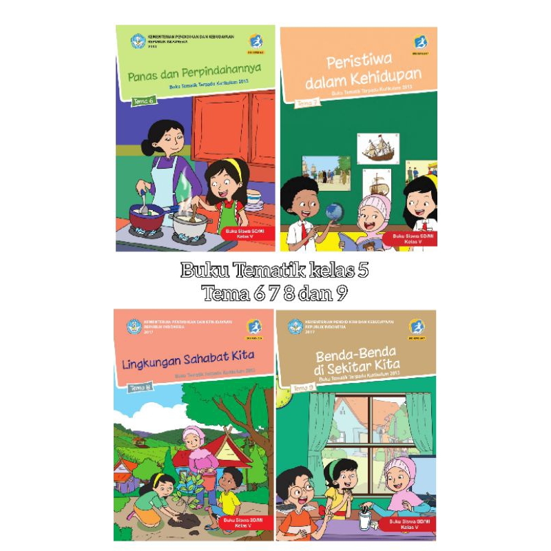 

Sepaket Buku Tematik kelas 5 SD Tema 6 7 8 9 semester 2 Kurikulum 2013