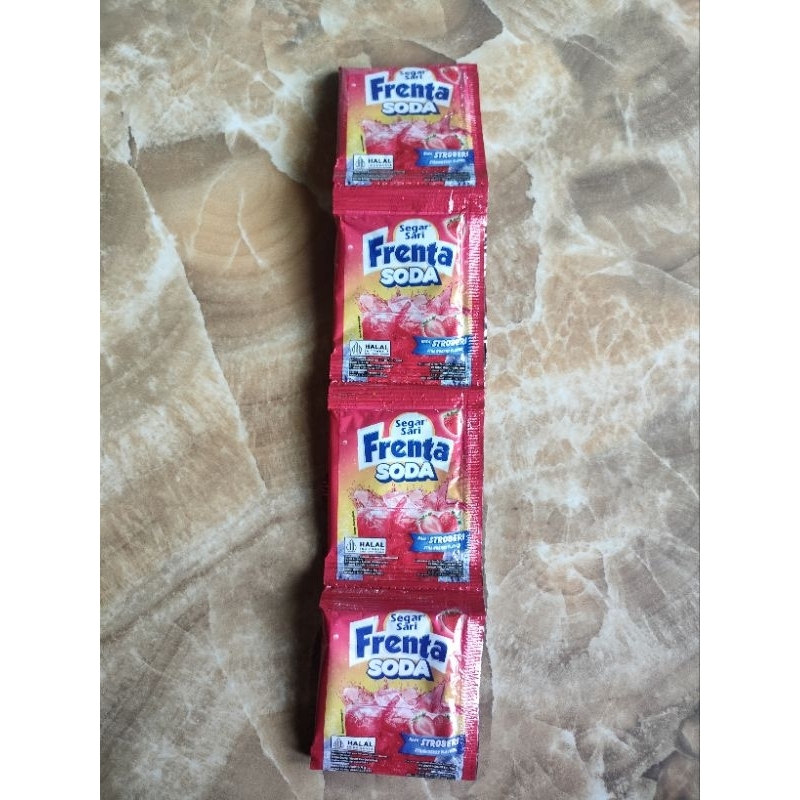 

Frenta strawberry 1 renceng / 10 sachet