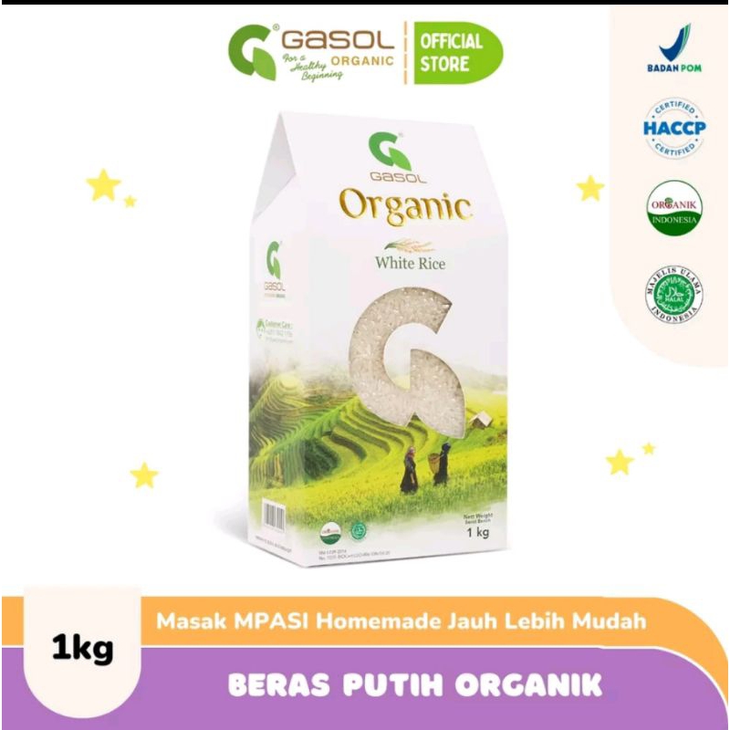 

GASOL Beras putih organik 1 kg | White Rice Organic