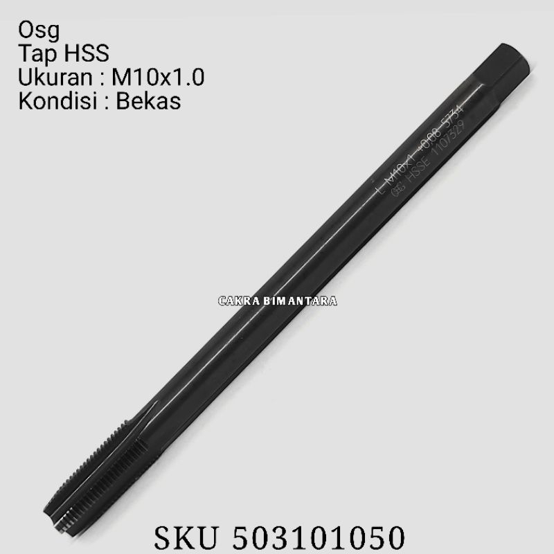 Osg tap m10x1.0 HT left hand tap m10 x 1.0 kiri taping m10