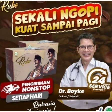 

TERMURAH!!! ⭐⭐⭐⭐⭐Kopi RUBE 1 box 5 sachet BPOM 100% Asli herbal