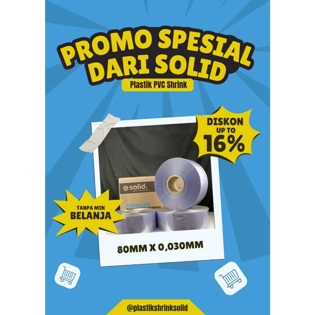 

Plastik PVC Shrink Ukuran 8cm x 0.030micron
