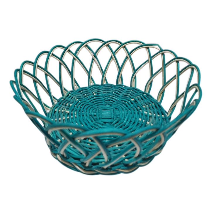 Keranjang Buah Rotan Bulat Warna Besar