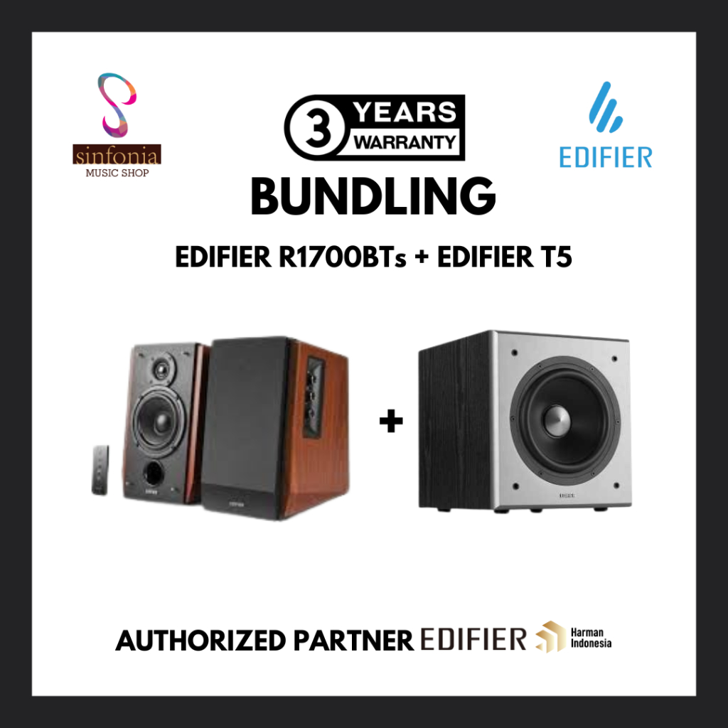 BUNDLING EDIFIER R1700BTs + EDIFIER T5