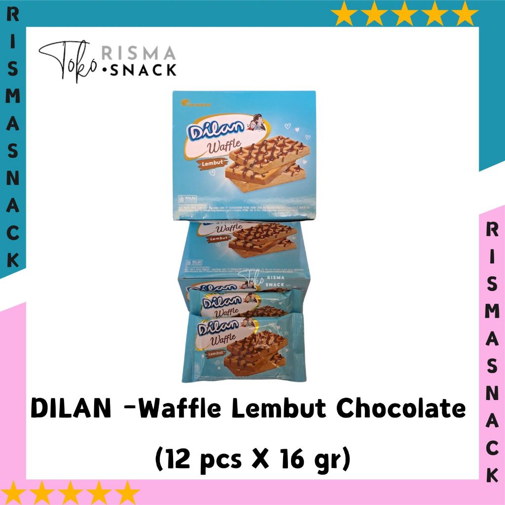 

Dilan Waffle Lembut Chocolate kemasan (12pcs x 16gr)