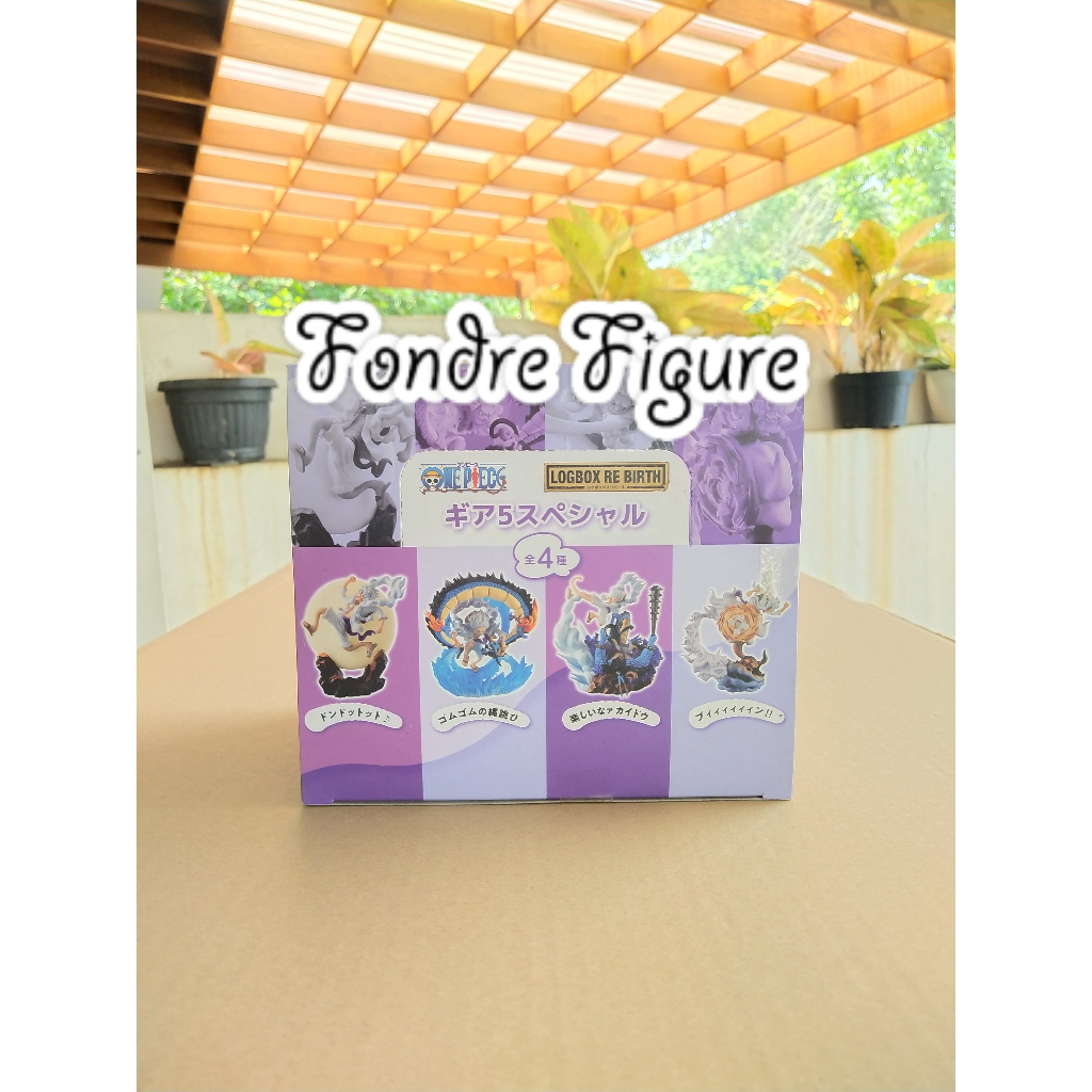 ORIGINAL PETITRAMA SERIES LOGBOX RE BIRTH LUFFY GEAR 5 ONE PIECE SPECIAL SET 4 FIGURE BANDAI