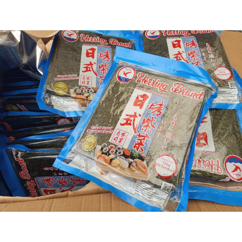 

Nori Sushi Halal / Herring Nori Rumput Laut isi 50 Lembar. Best Seller di ASIA