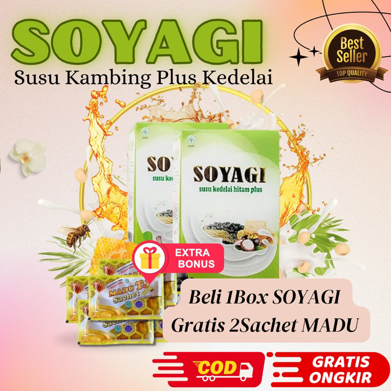 

SOYAGI SUSU KEDELAI [Beli 1Box Free 2Madu Sachet] Membantu Menurunkan BB &Tidak Mudah Lapar