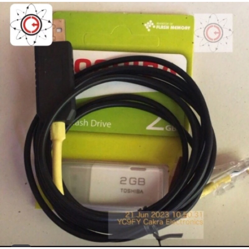 SHOTO Non MCB/ Biru SNMP BMS Kabel data program + flashdisk software