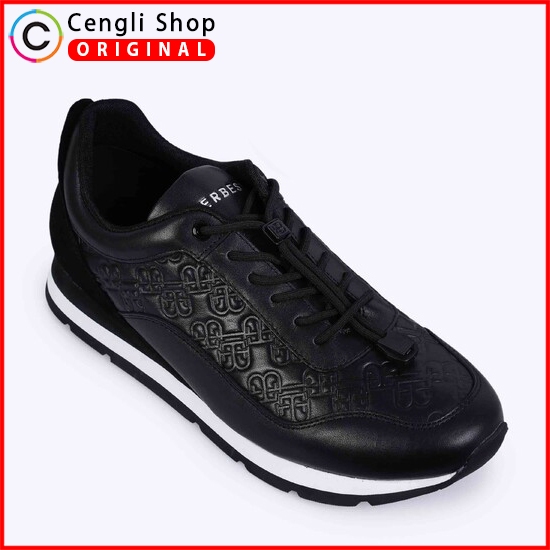 SEPATU SNEAKER EVERBEST PRIA ORIGINAL CASUAL KETS BRANDED HITAM EM48