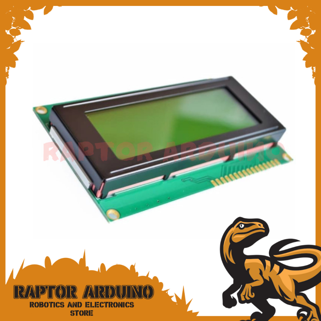character karakter LCD 20x4 2004 Hijau Green Blacklight 4x20 Display