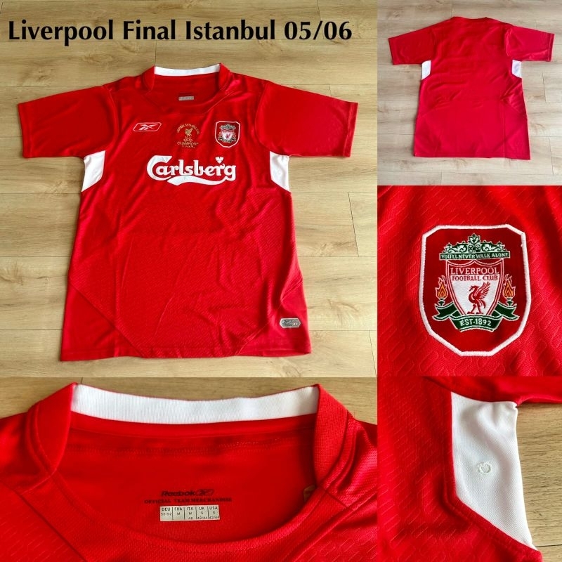 Baju Jersey Retro Liverpool  / Jersey Retro Klasik LFC Final Istanbul 05/06 Termurah / Jersey Bola G