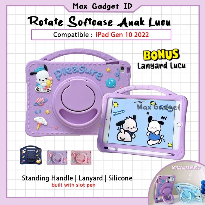 IPAD Gen 10 11 10.9 2022 Case Silikon Casing Cover Anak Softcase Lucu for Kid Kids Silicon Pelindung