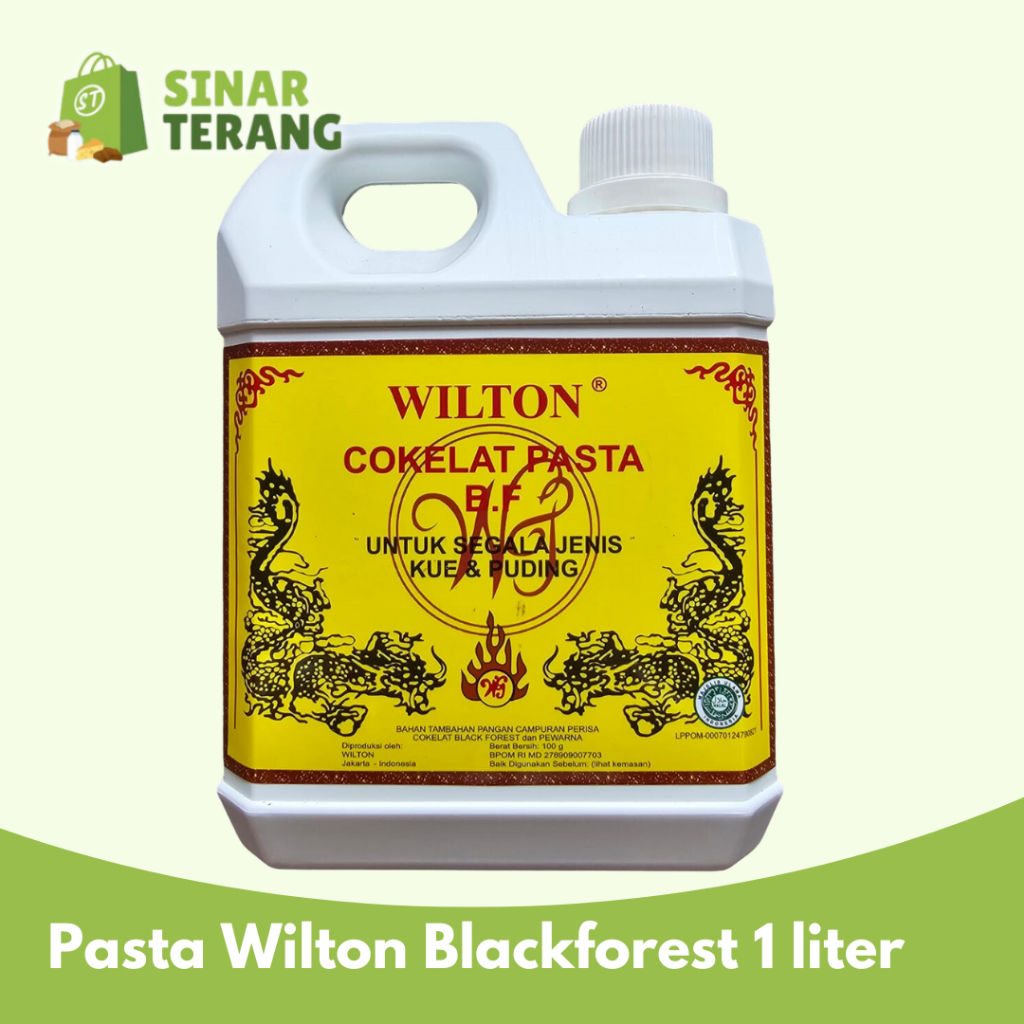 

PASTA COKLAT WILTON 1L / Black Forest besar 1 Liter / 1 KG